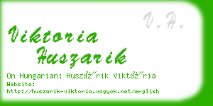 viktoria huszarik business card